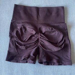 Brown workout shorts